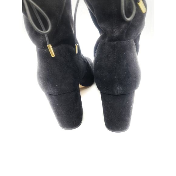 NWT Steve Madden Black Faux Suede Pull On Booties - Size 10 - Picture 5 of 7